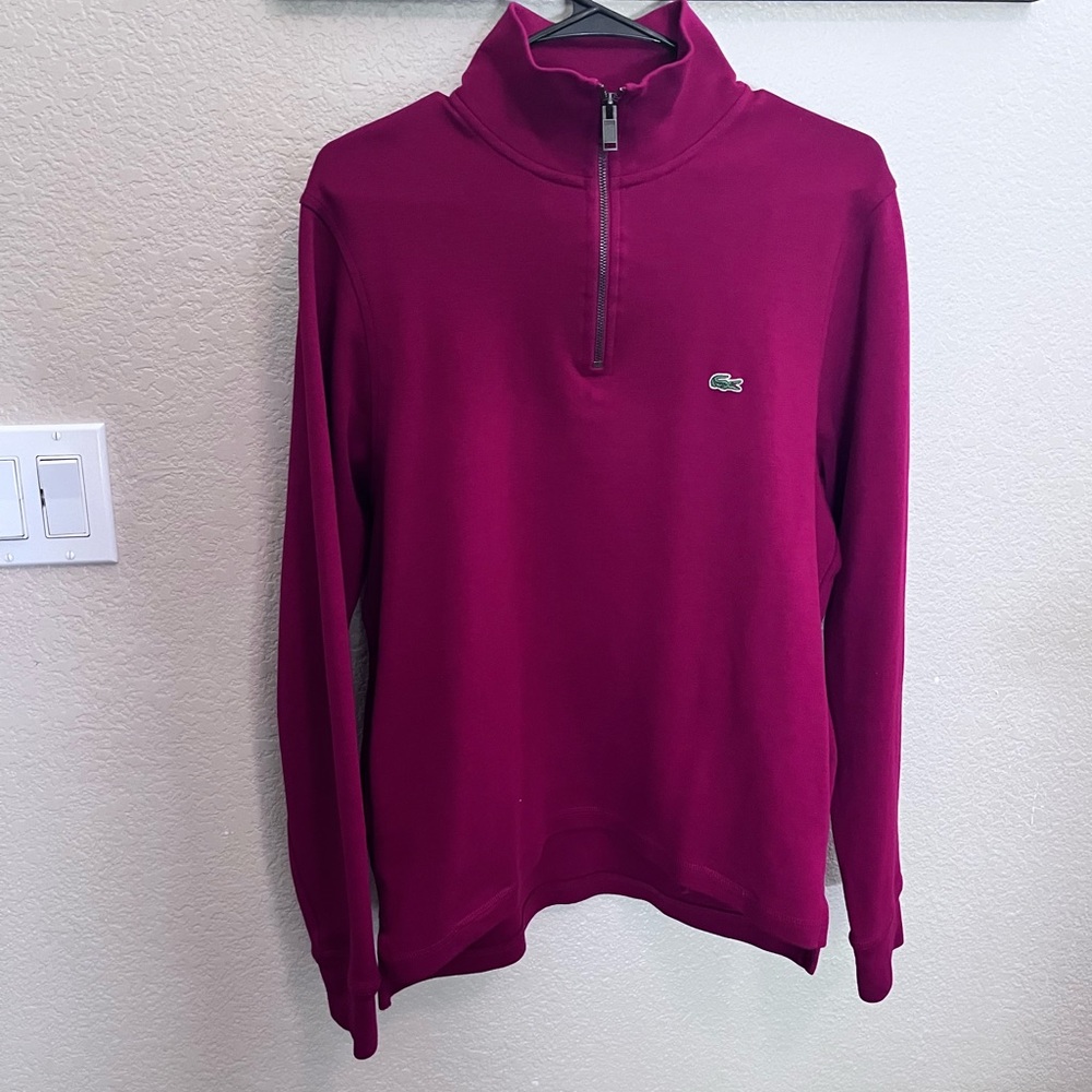 Men’s half zip Lacoste sweatshirt